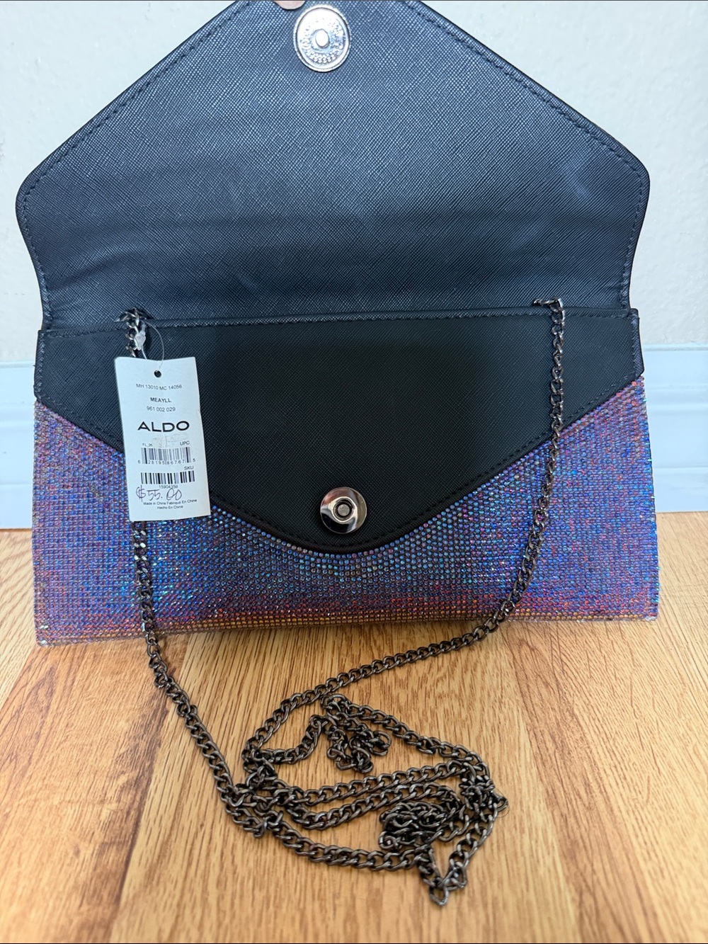 ALDO Meayll Multi-Color Rhinestone Clutch - Picture 5 of 7